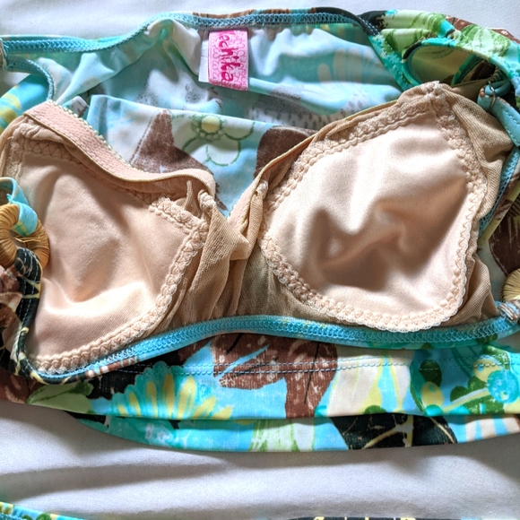Tropical two piece Tankini bathing suit (bought in Cozumel) - Picture 3 of 5